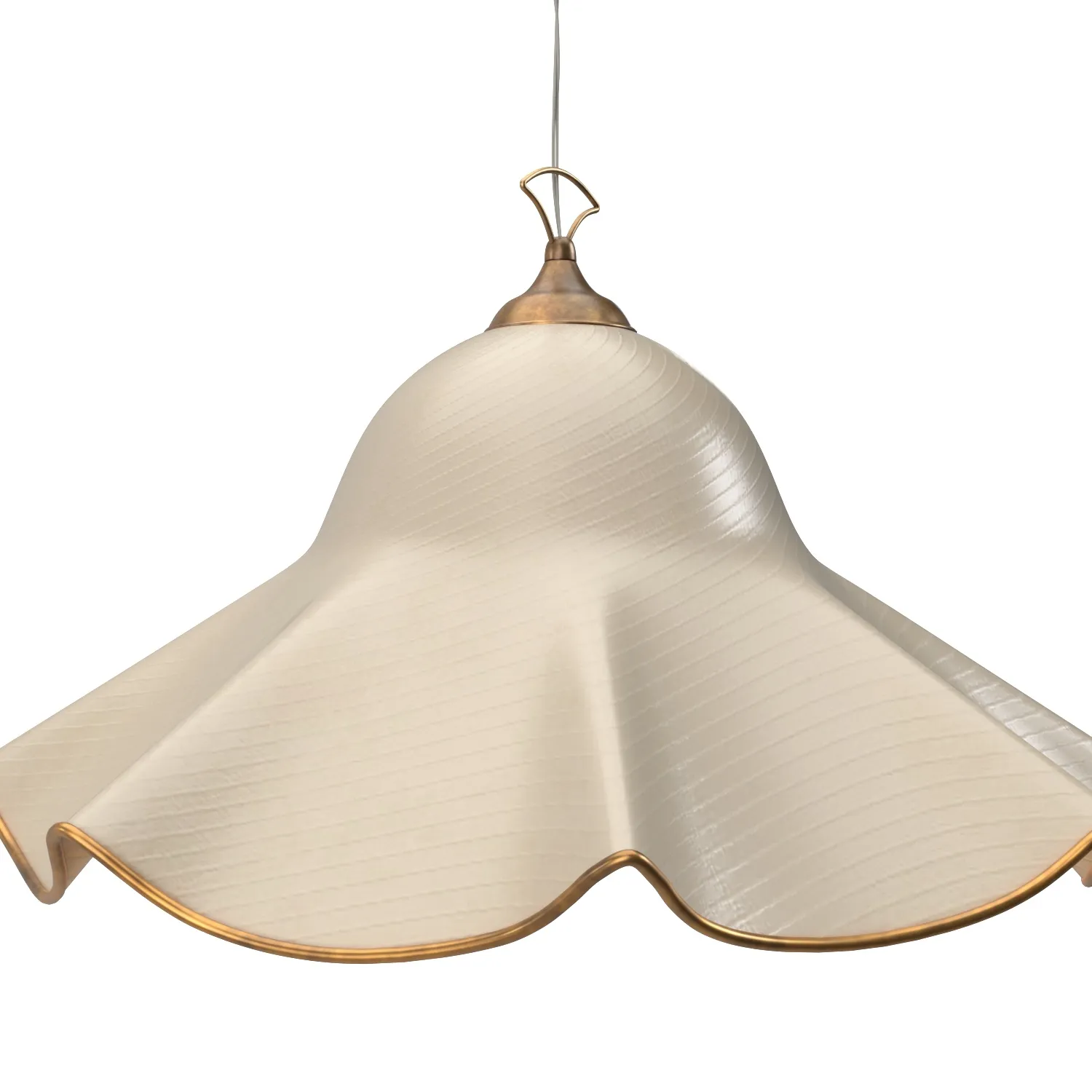 Italian Chandelier Handkerchief Murano Glass Incamiciato PBR 3D Model_05